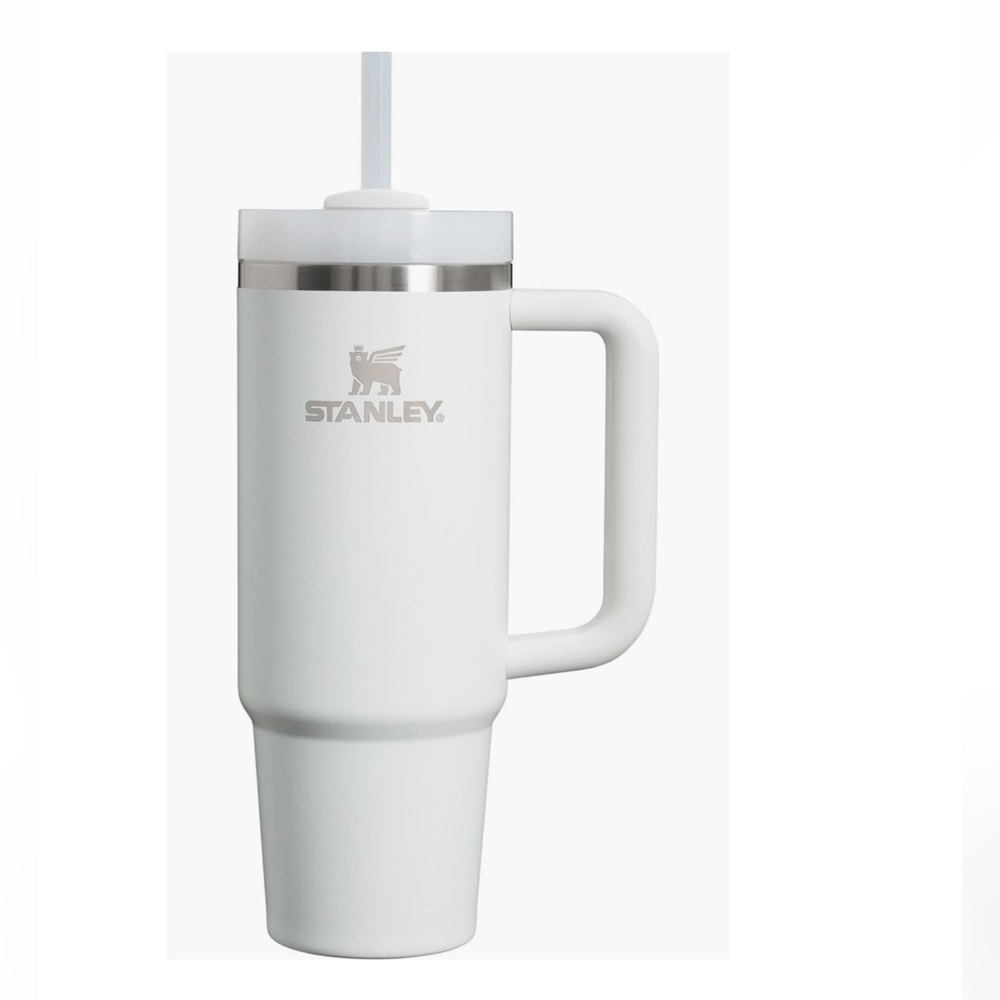 White Stanley 40 oz Tumbler cup mug